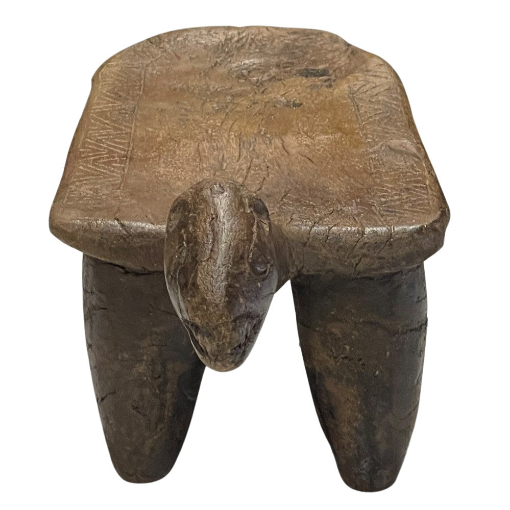 Vintage African Wooden Stool - Berbere Imports