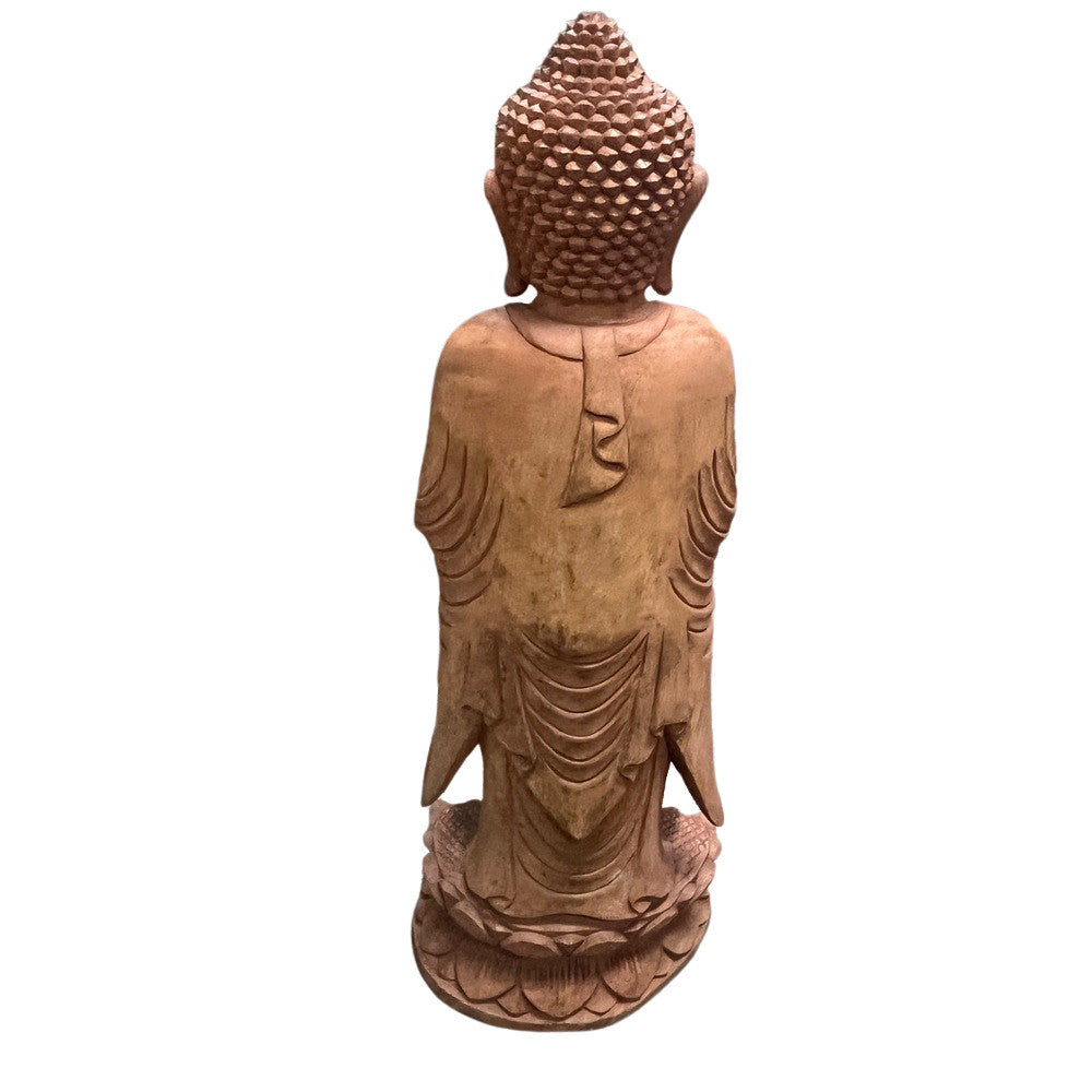 Wooden Standing Buddha - Berbere Imports