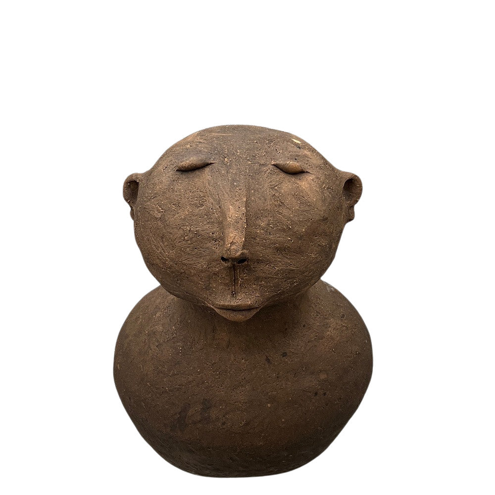 Thai Terracotta Artistic Sculpture Bust - Berbere Imports