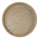 Indian Marble Round Plate - Large - Berbere Imports