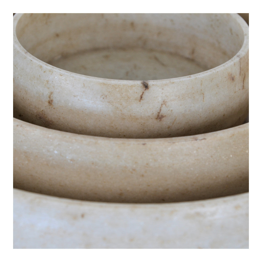 Indian Marble Round Plate - Medium - Berbere Imports