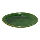 Moroccan Ceramic Decorative Plate With Green Glaze - Berbere Imports