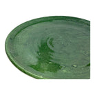 Moroccan Ceramic Decorative Plate With Green Glaze - Berbere Imports