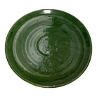 Moroccan Ceramic Decorative Plate With Green Glaze - Berbere Imports