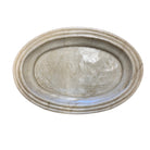 13-Inch Oval Ribbed Marble Tray - Berbere Imports