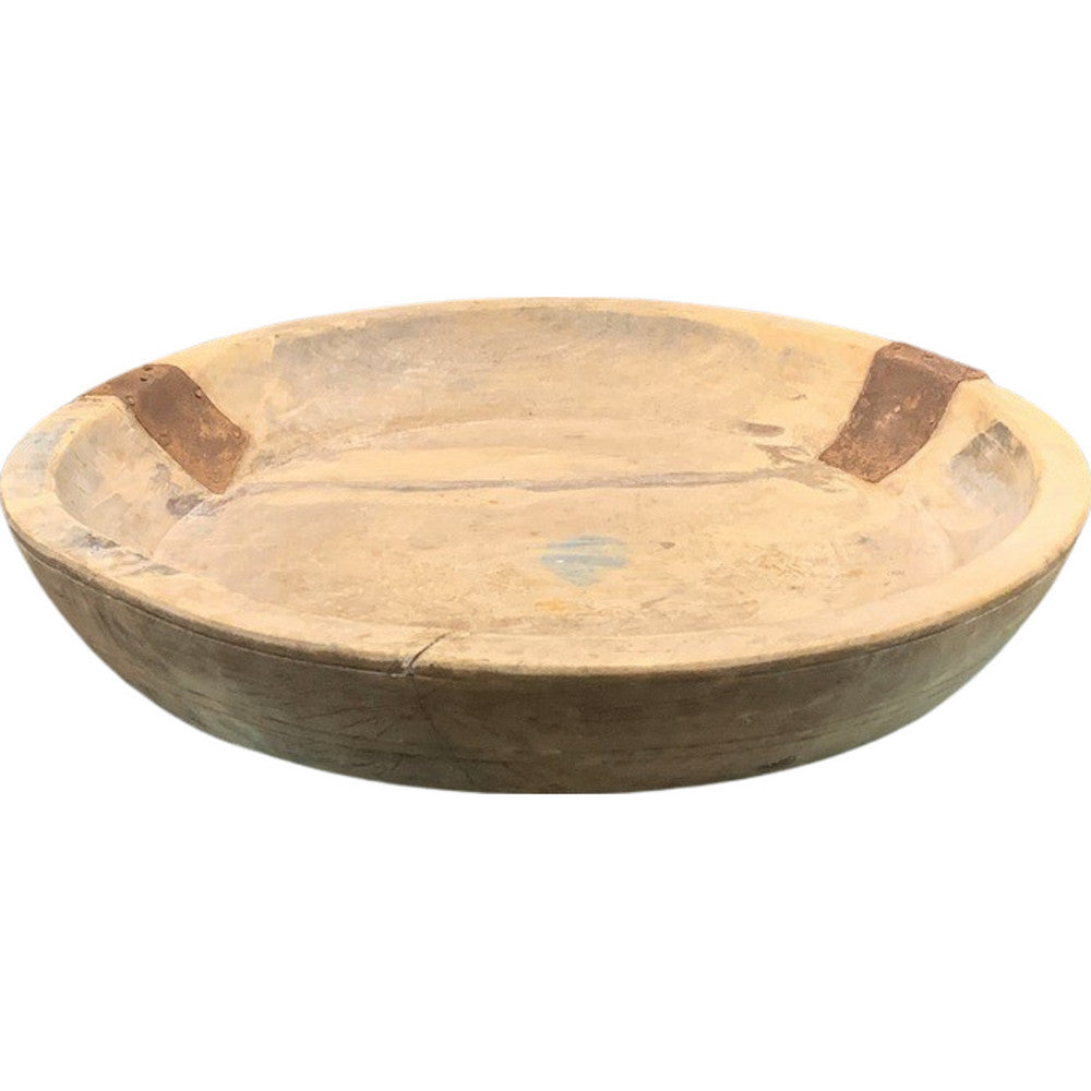 Vintage Indian Wooden Parat Bowl - Berbere Imports