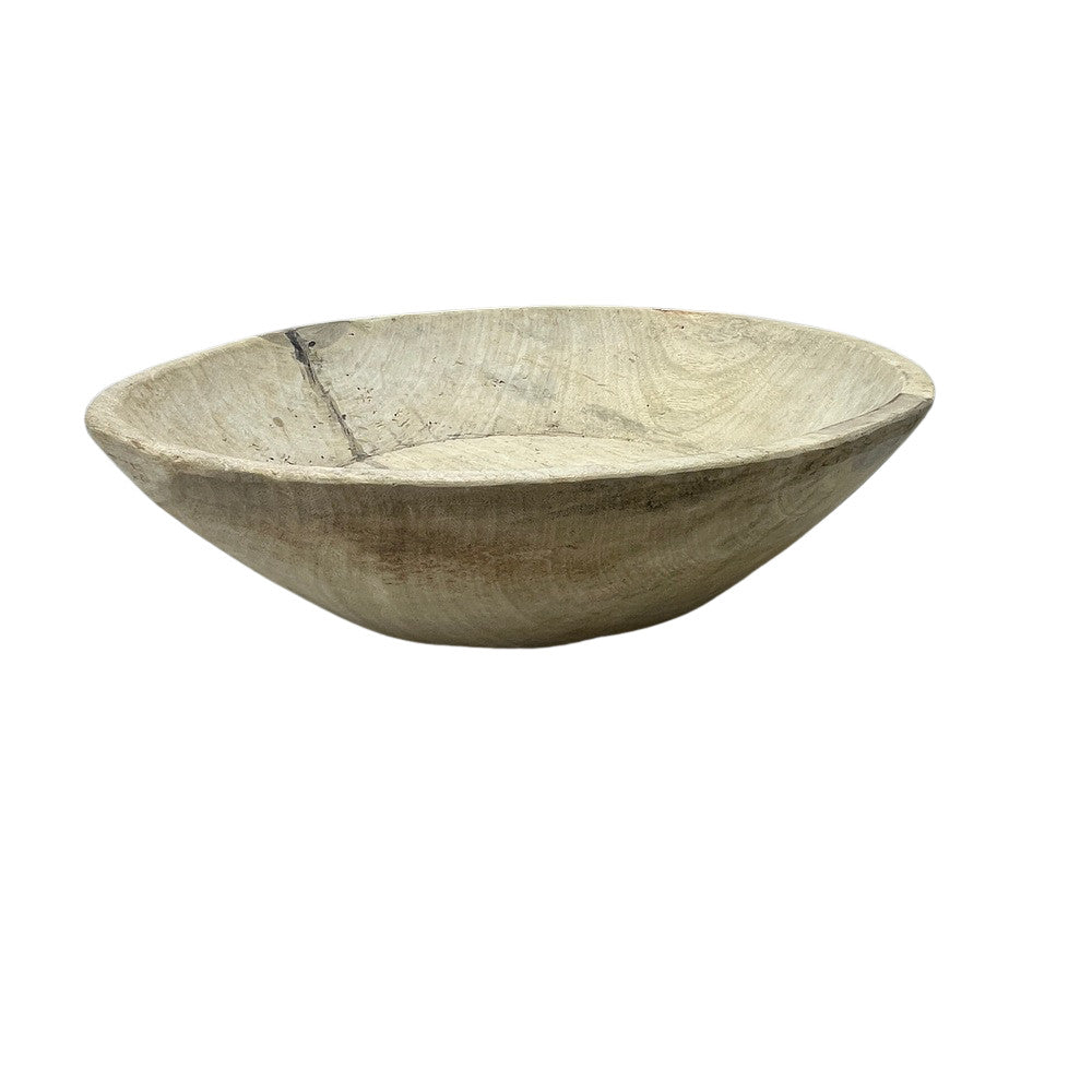 Vintage Wooden Parat Bowl - Medium - Berbere Imports