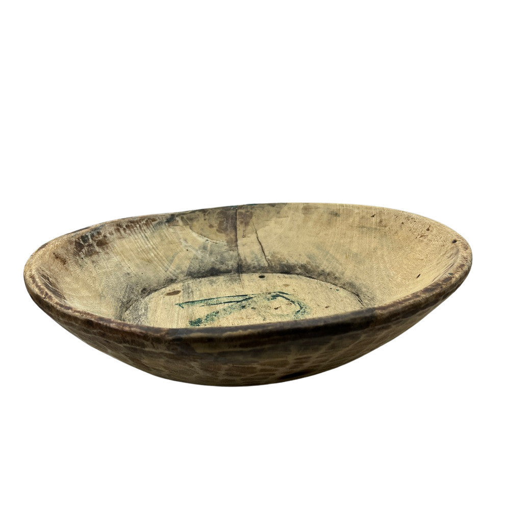Vintage Wooden Parat Bowl - Small - Berbere Imports