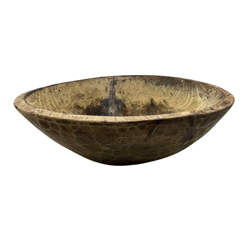 Vintage Wooden Parat Bowl - Small - Berbere Imports