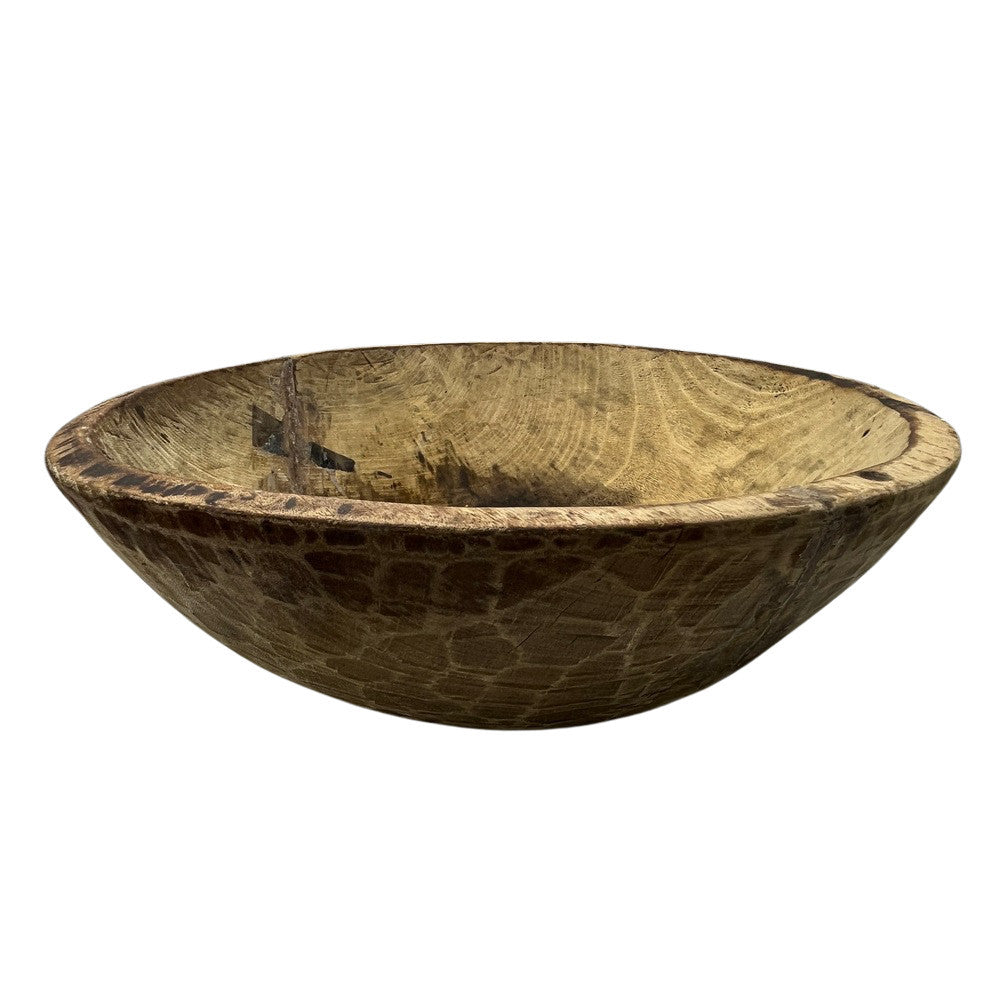 Vintage Wooden Parat Bowl - Small - Berbere Imports