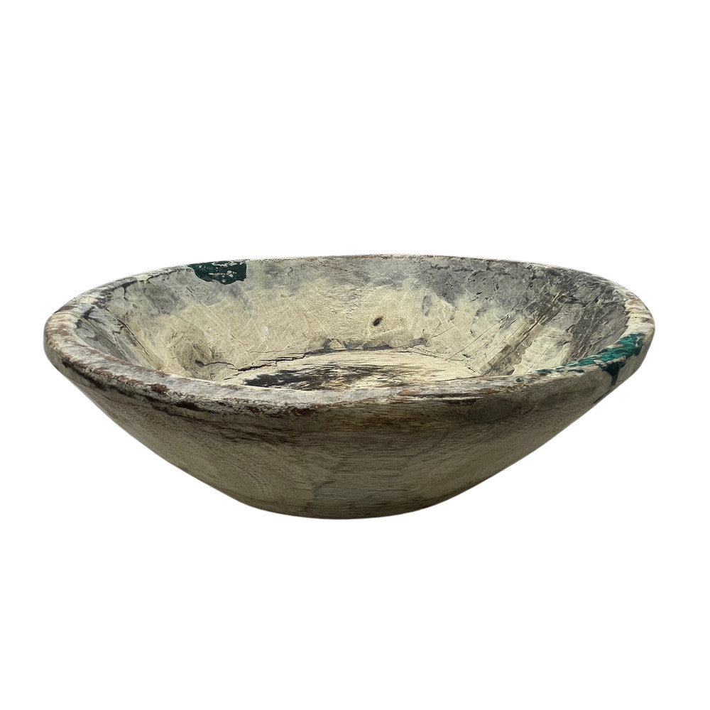 Vintage Wooden Parat Bowl - Small - Berbere Imports