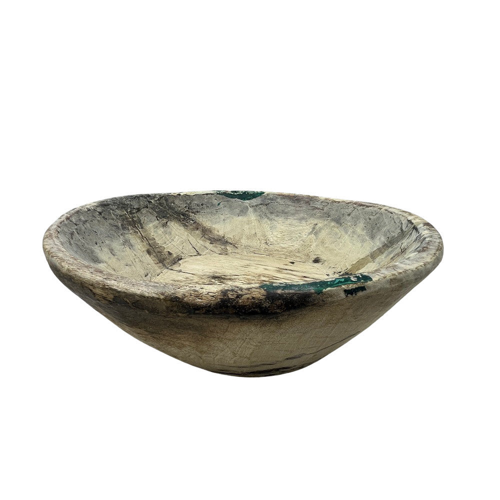 Vintage Wooden Parat Bowl - Small - Berbere Imports