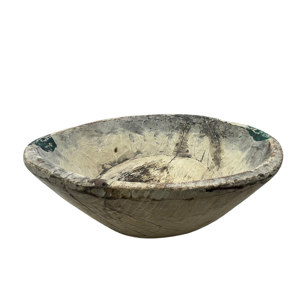 Vintage Wooden Parat Bowl - Small - Berbere Imports