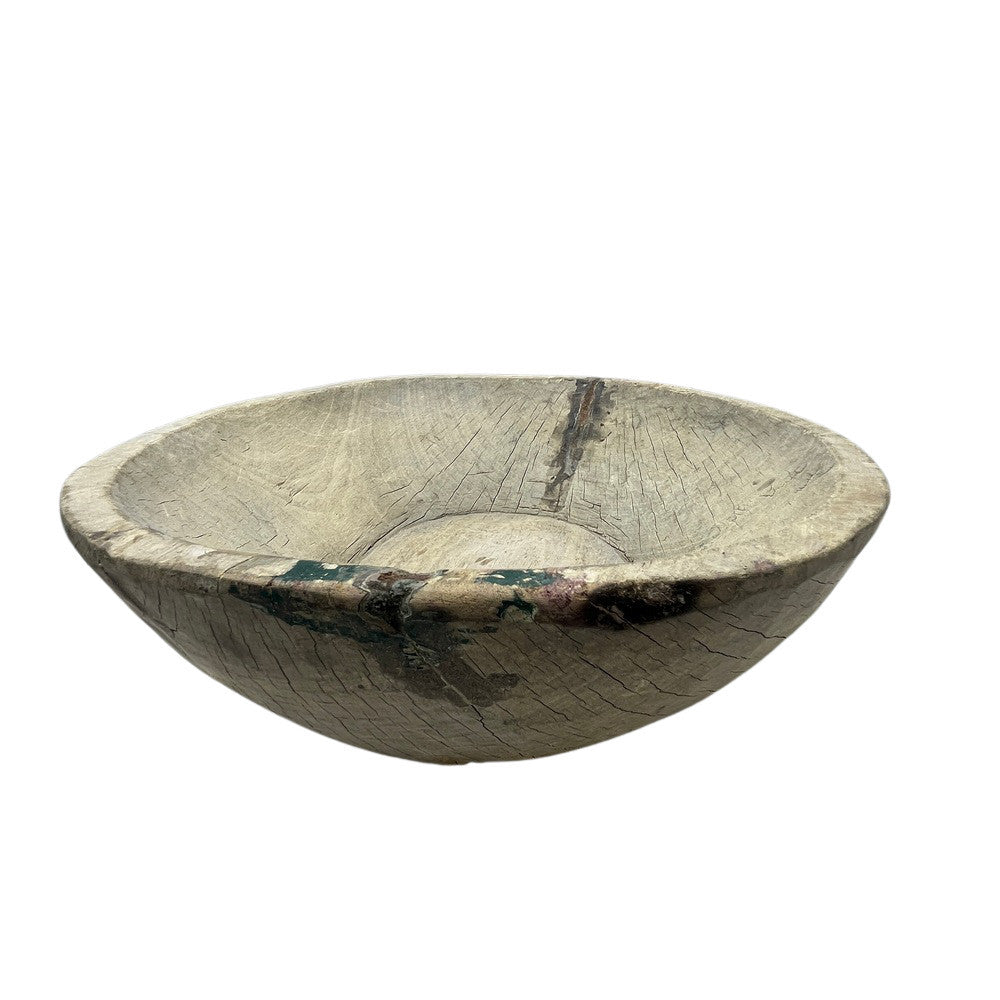 Vintage Wooden Parat Bowl - Small - Berbere Imports