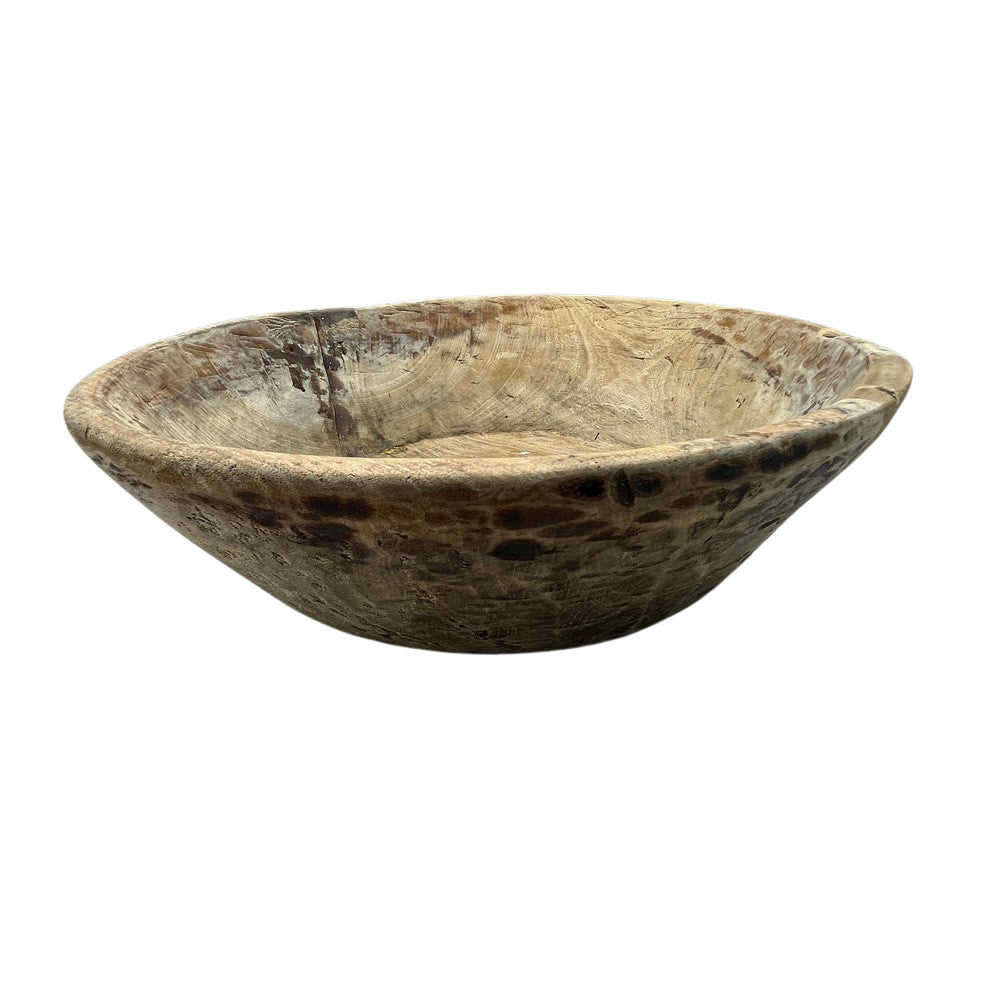 Vintage Wooden Parat Bowl - Small - Berbere Imports