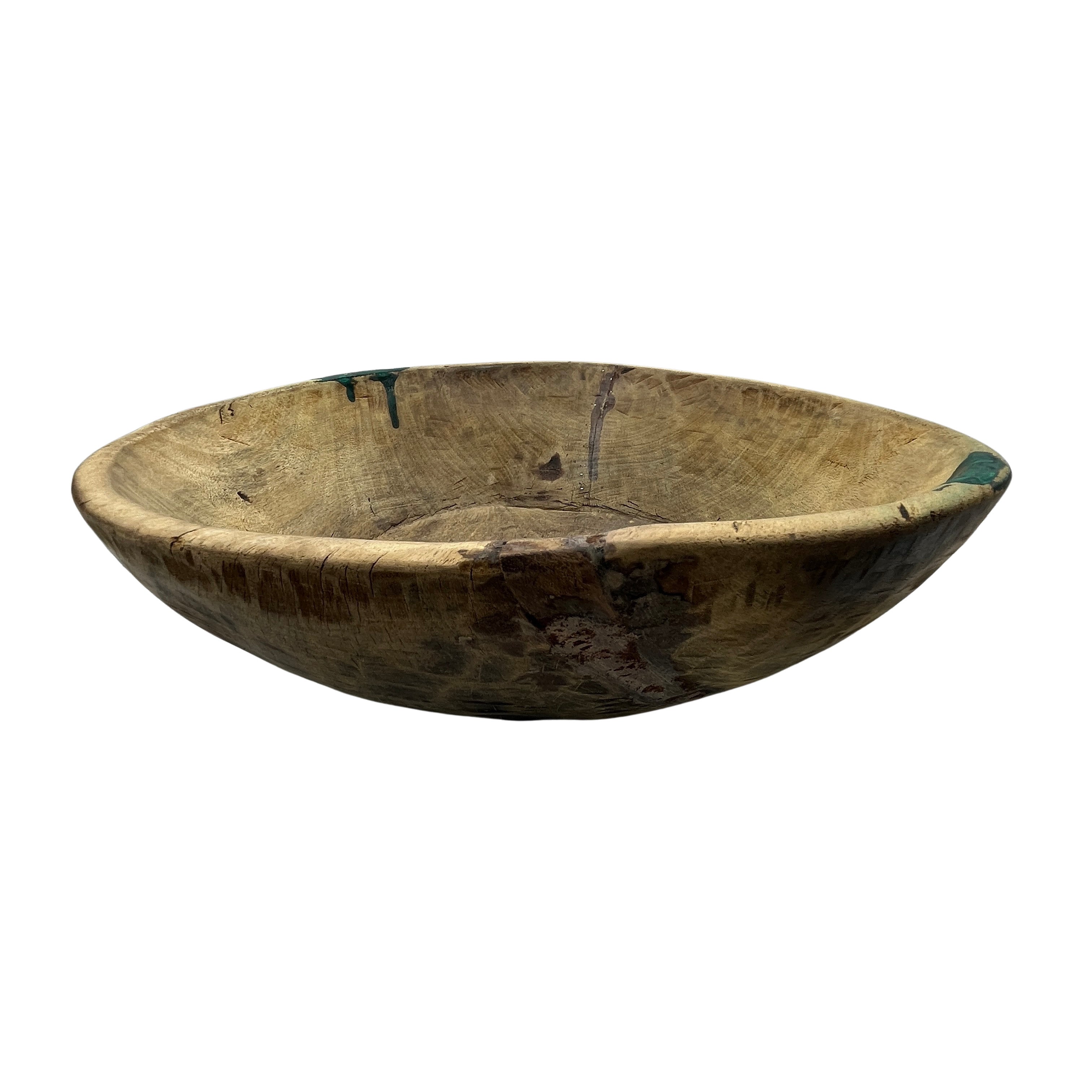 Vintage Wooden Parat Bowl - Small - Berbere Imports