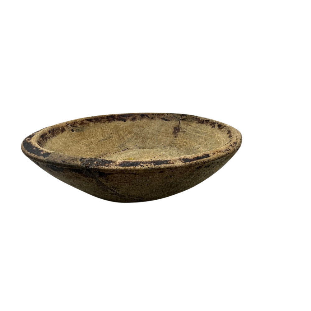 Vintage Wooden Parat Bowl - Small - Berbere Imports