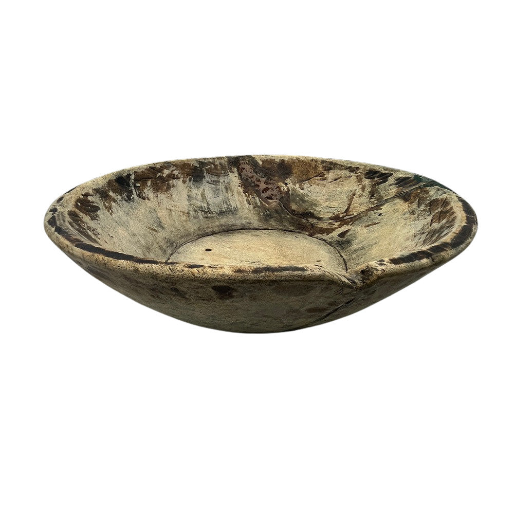 Vintage Wooden Parat Bowl - Small - Berbere Imports