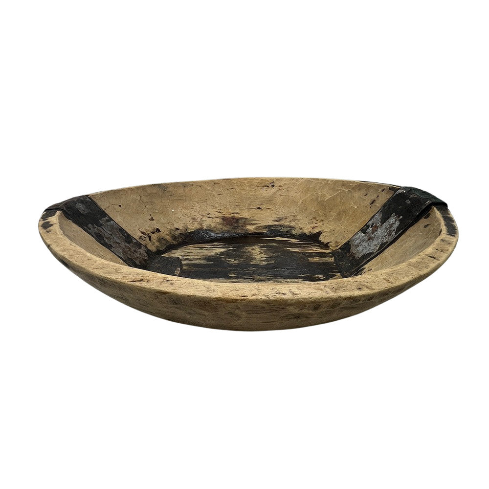 Vintage Wooden Parat Bowl - Small - Berbere Imports