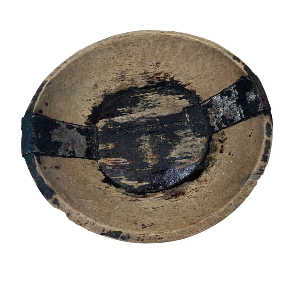 Vintage Wooden Parat Bowl - Small - Berbere Imports