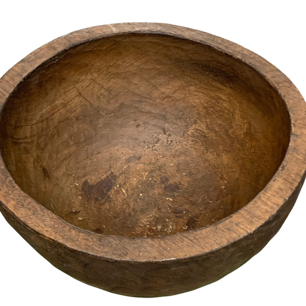 Vintage Indian Wooden Naga Bowl - Berbere Imports