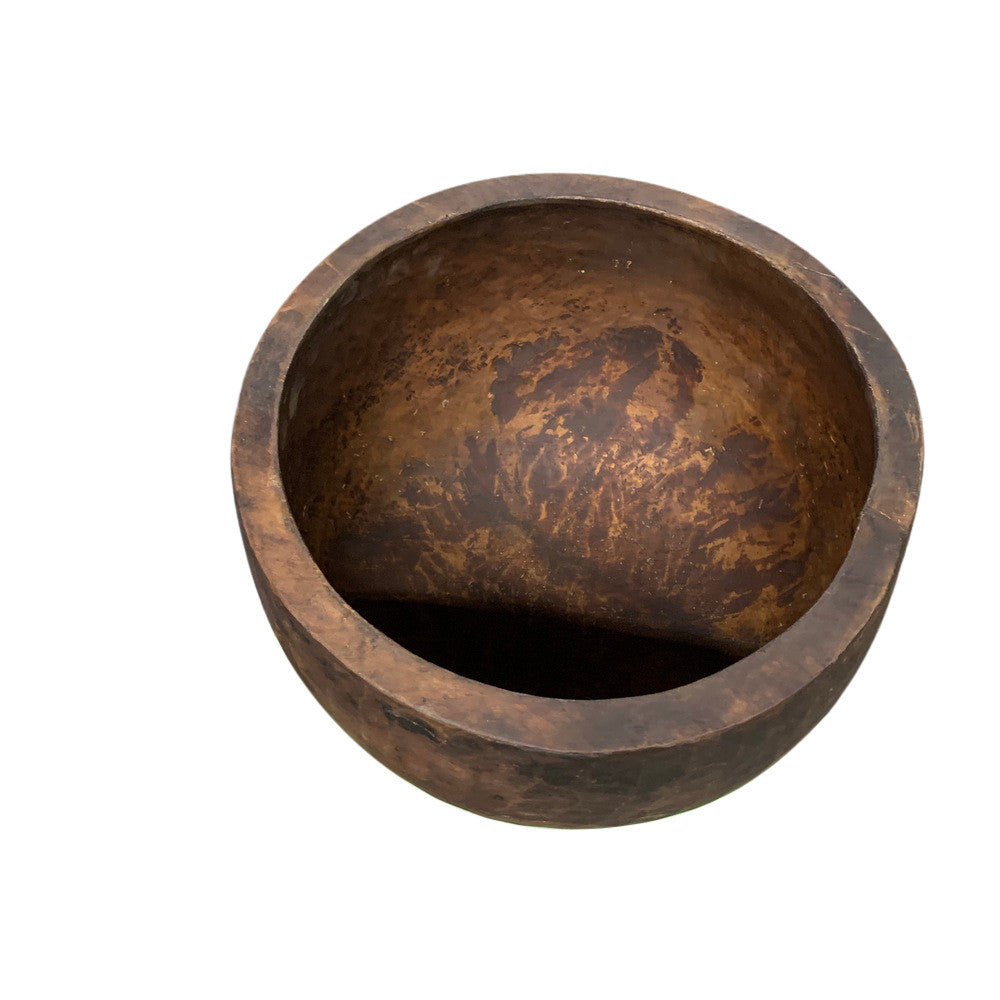 Vintage Indian Wooden Naga Bowl - Berbere Imports