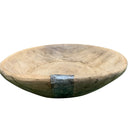 Small Vintage Round Wooden Bowl - Berbere Imports