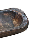 Whitewashed Wooden Decorative Dough Bowl - Long - Berbere Imports