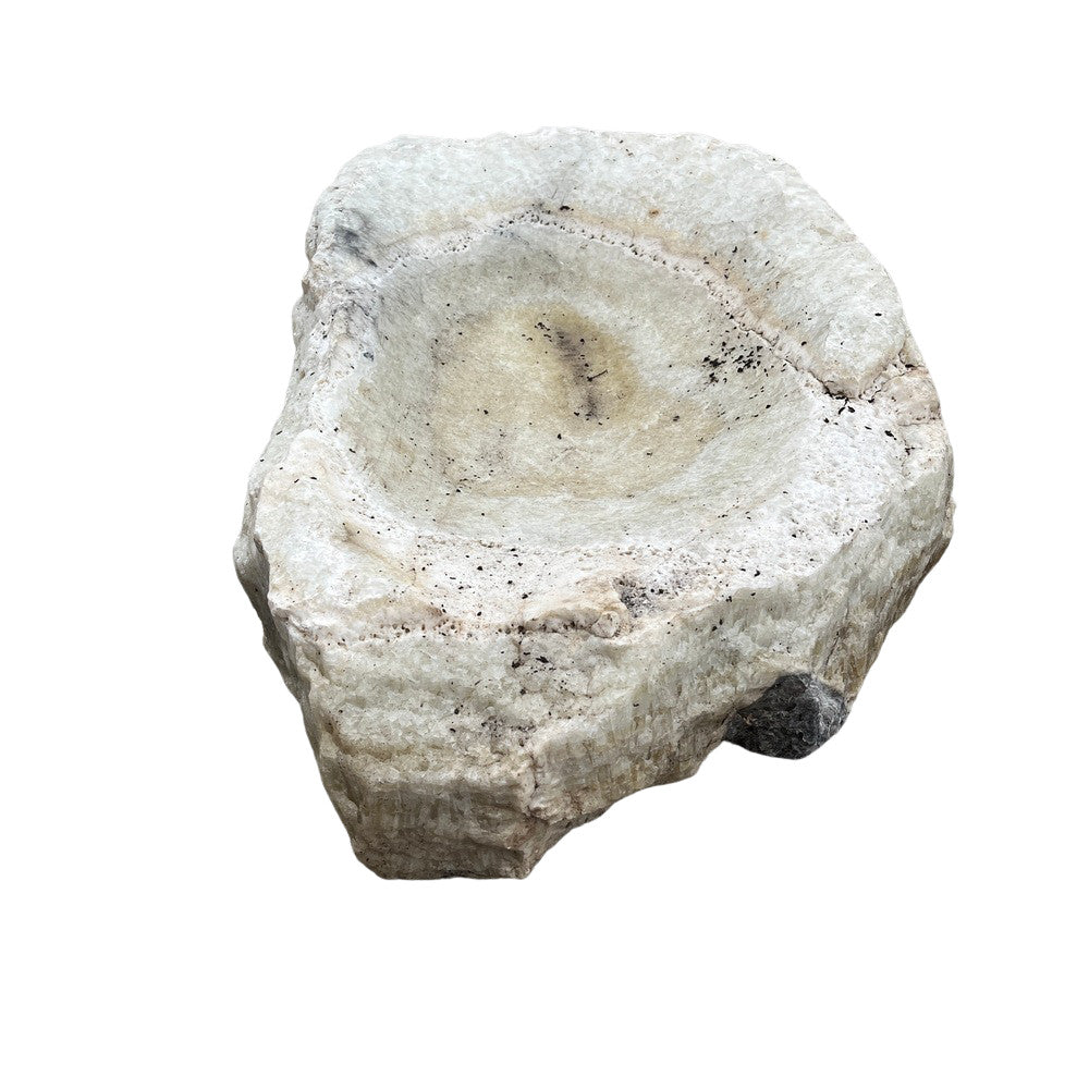 Spanish Organic-Shaped Stone Bowl - Berbere Imports