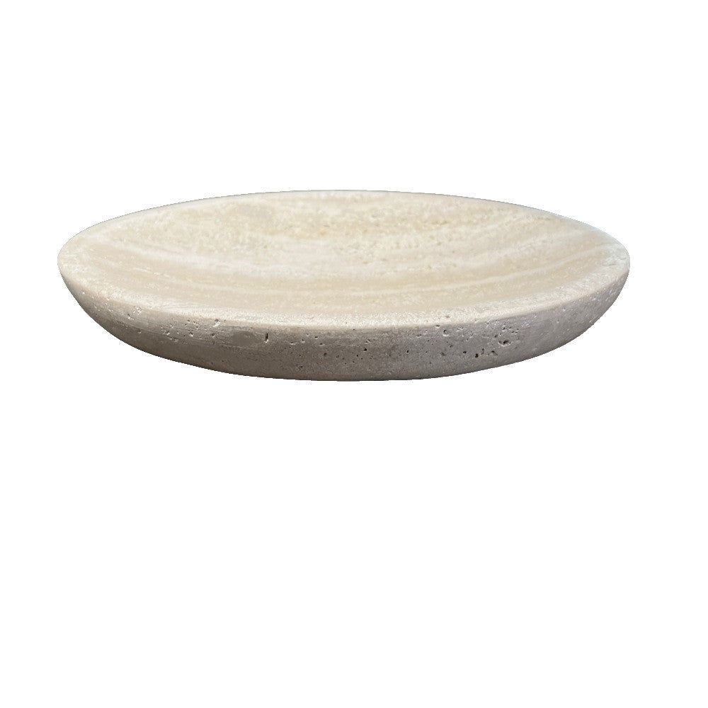 Travertine Plate - Medium - Berbere Imports