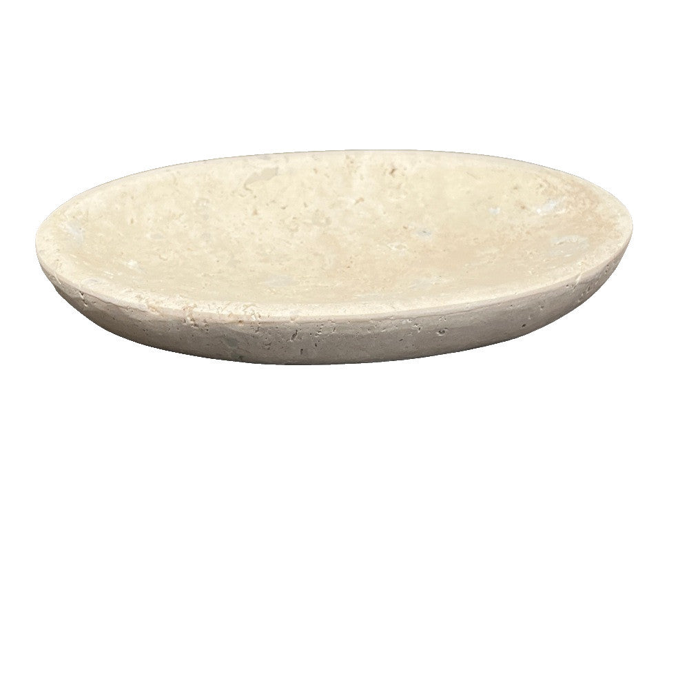 Travertine Plate - Small - Berbere Imports