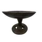 Vintage Wooden Pedestal Bowl - Berbere Imports