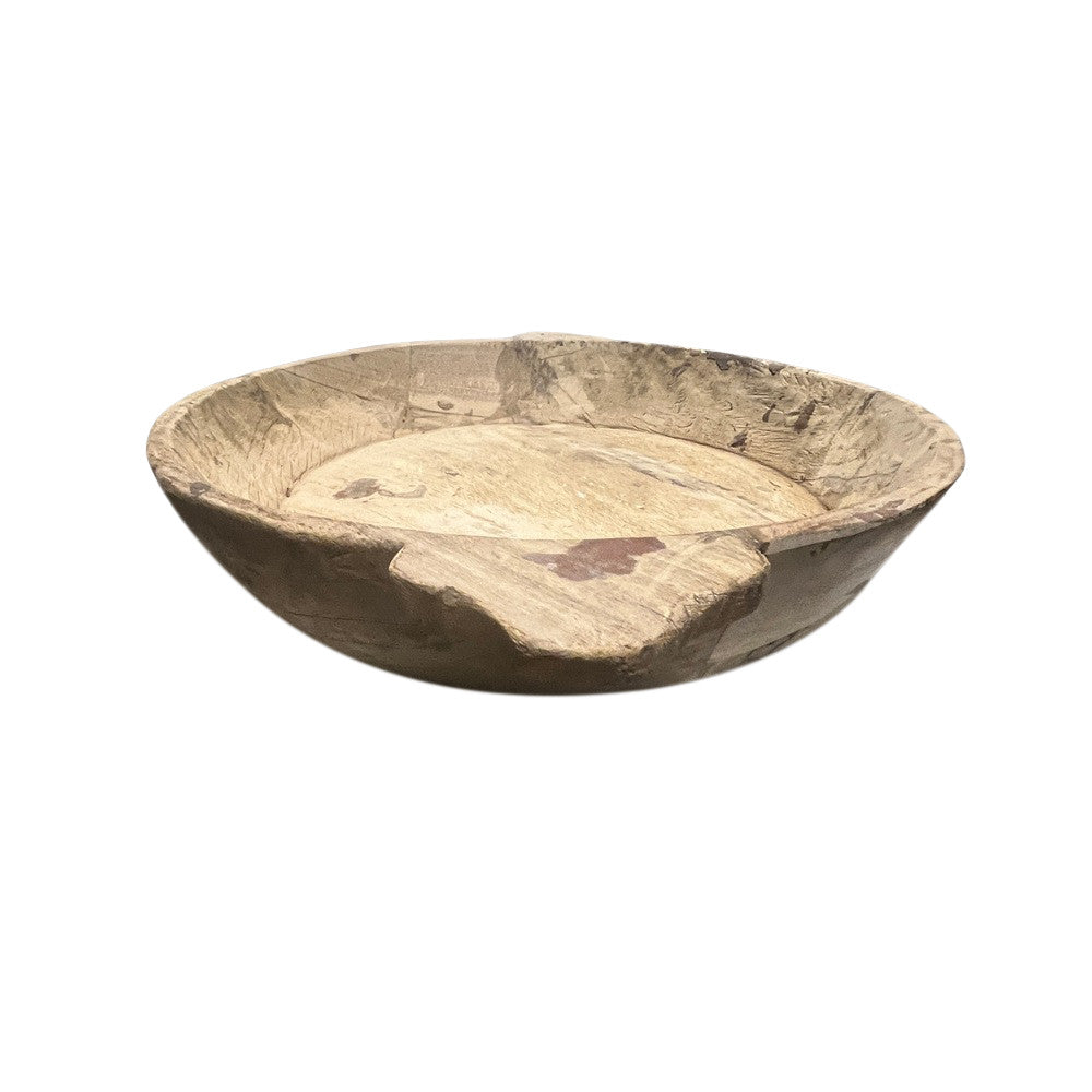 Vintage Wooden Parat Bowl - Berbere Imports