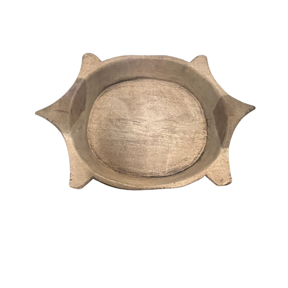 Vintage Wooden Parat Bowl - Berbere Imports