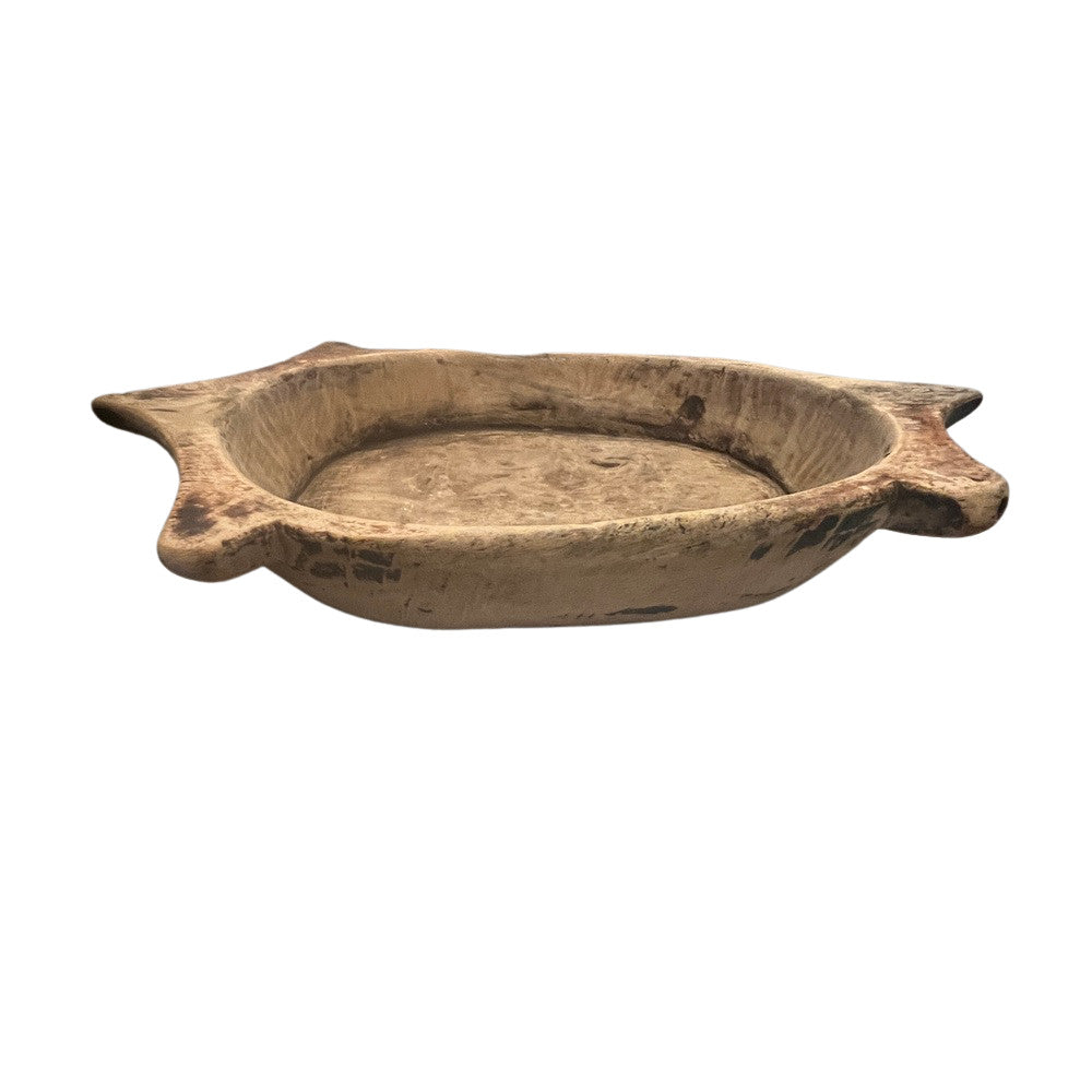 Vintage Wooden Parat Bowl - Berbere Imports