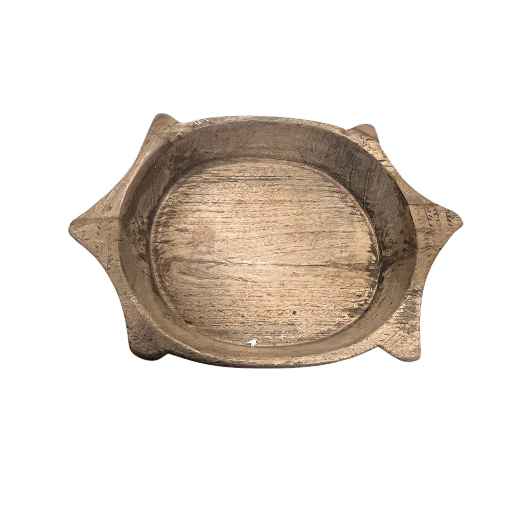 Vintage Wooden Parat Bowl - Berbere Imports