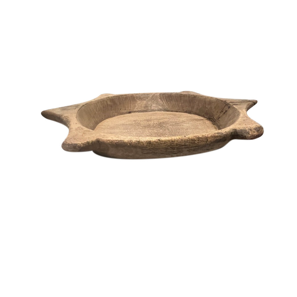 Vintage Wooden Parat Bowl - Berbere Imports