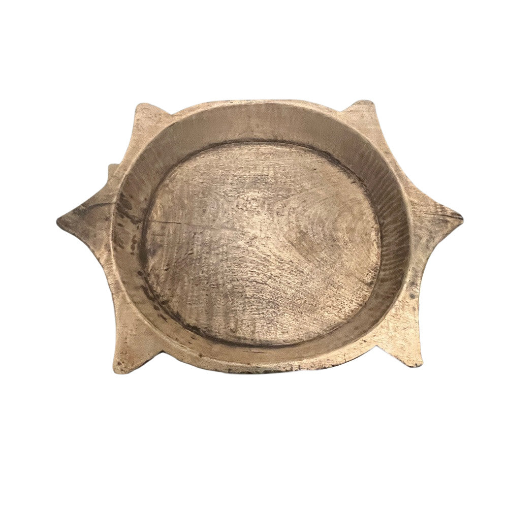 Vintage Wooden Parat Bowl - Berbere Imports