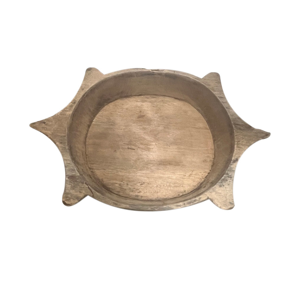 Vintage Wooden Parat Bowl - Berbere Imports