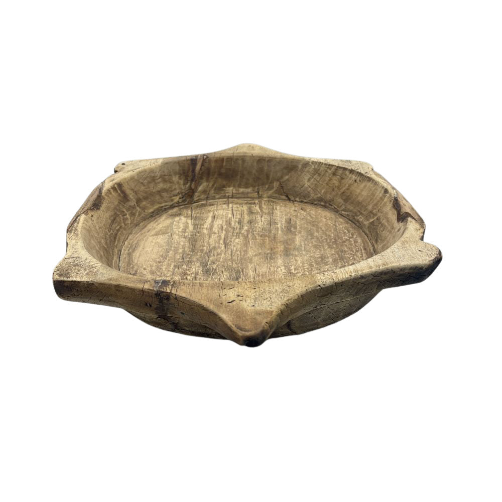 Vintage Wooden Parat Bowl - Medium - Berbere Imports