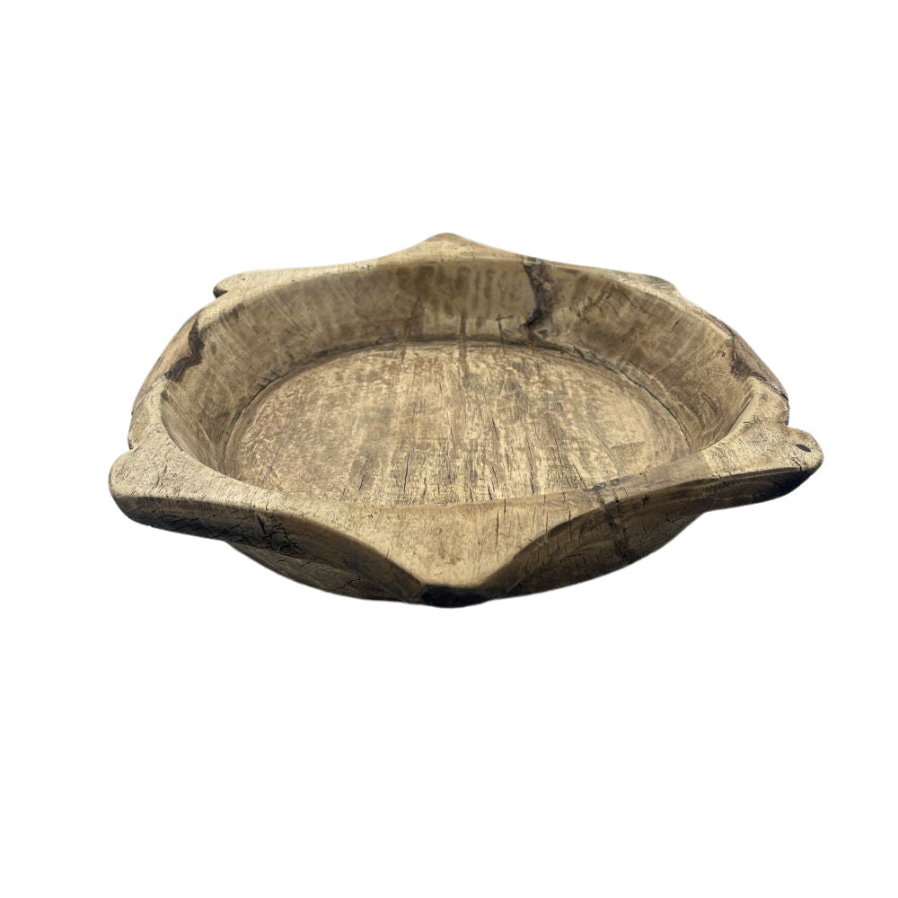 Vintage Wooden Parat Bowl - Medium - Berbere Imports