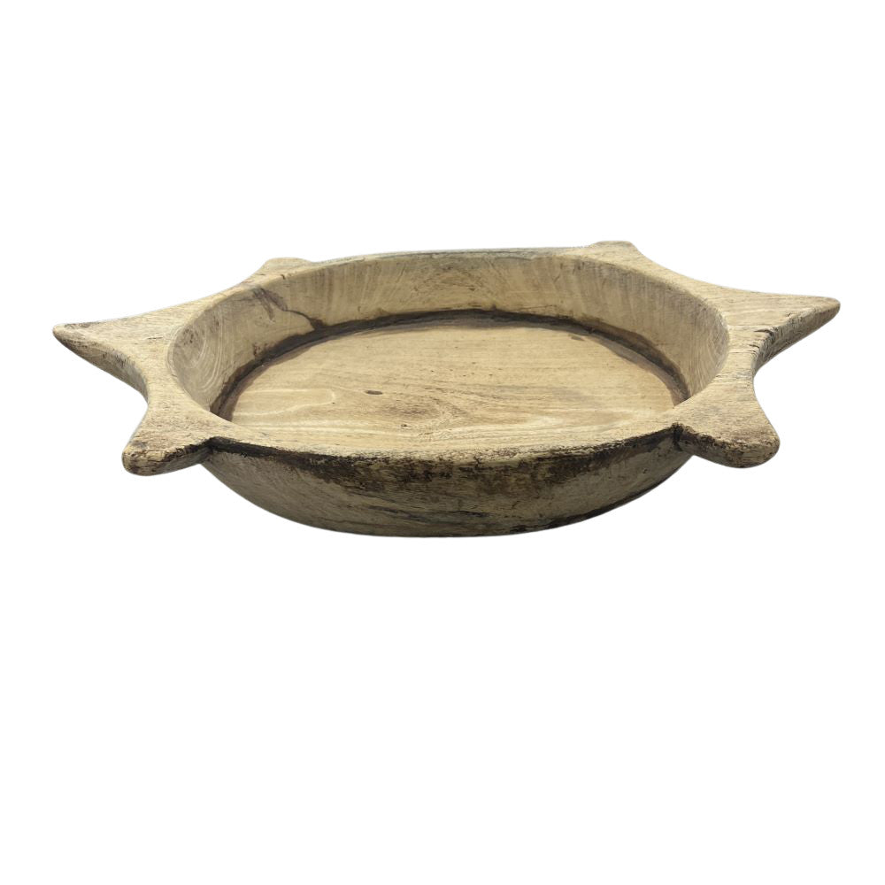 Vintage Wooden Parat Bowl - Medium - Berbere Imports