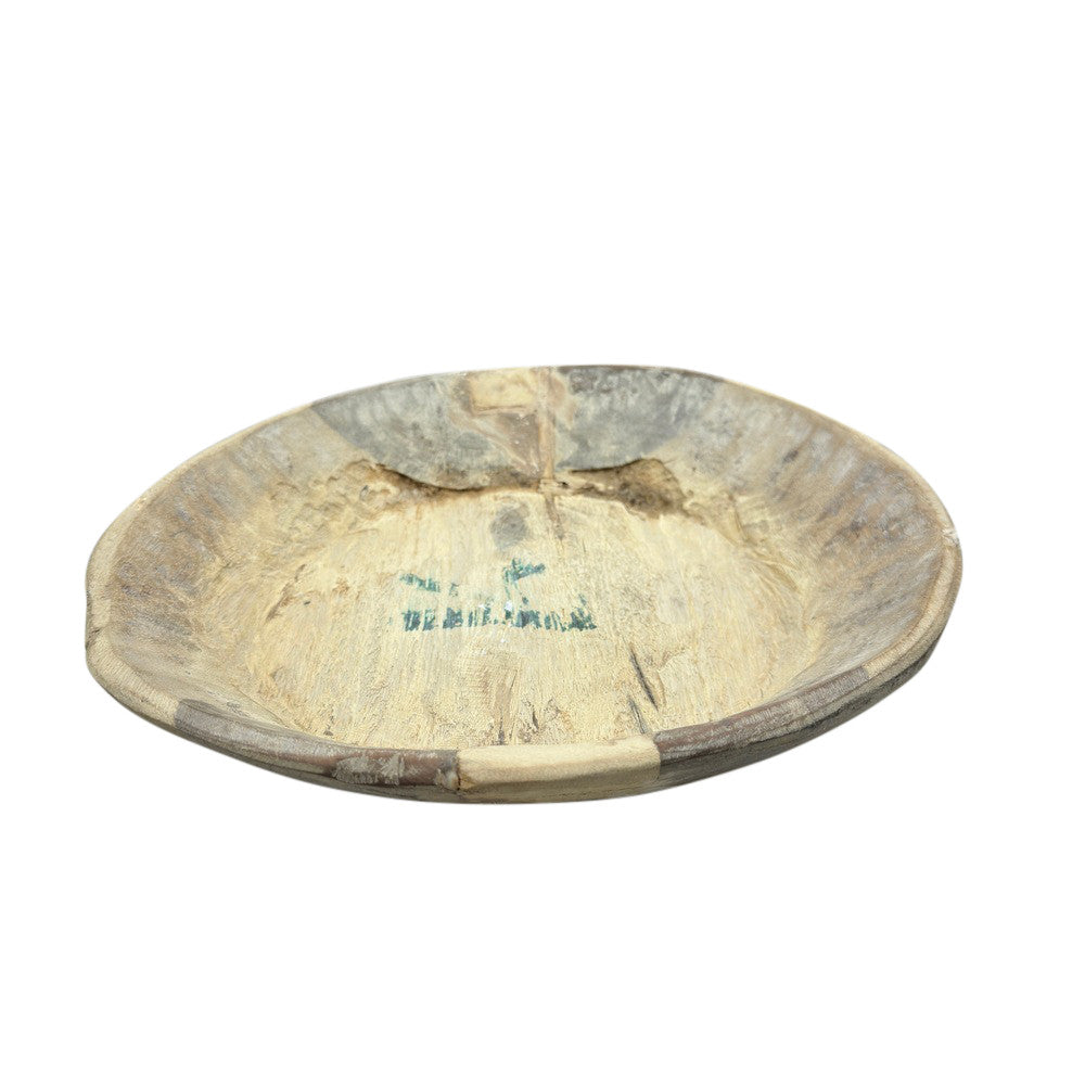 Vintage Wooden Parat Bowl - Medium - Berbere Imports