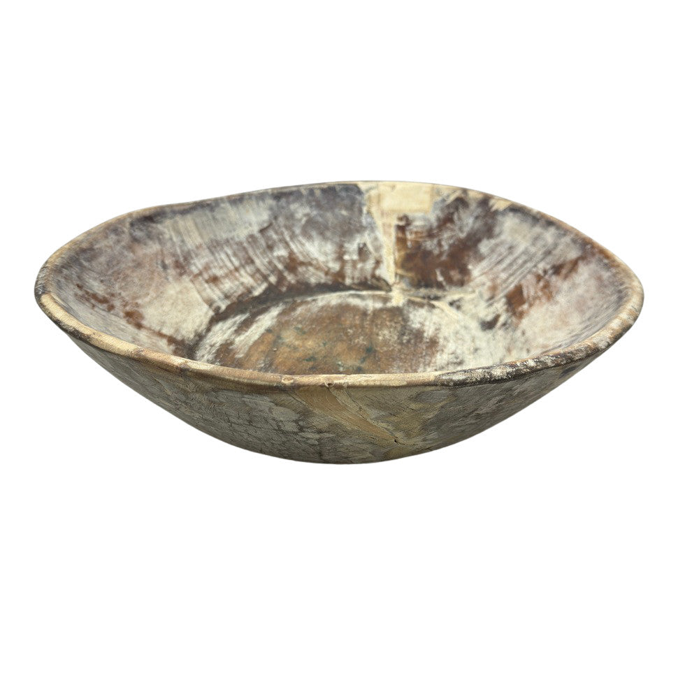 Vintage Wooden Parat Bowl - Medium - Berbere Imports