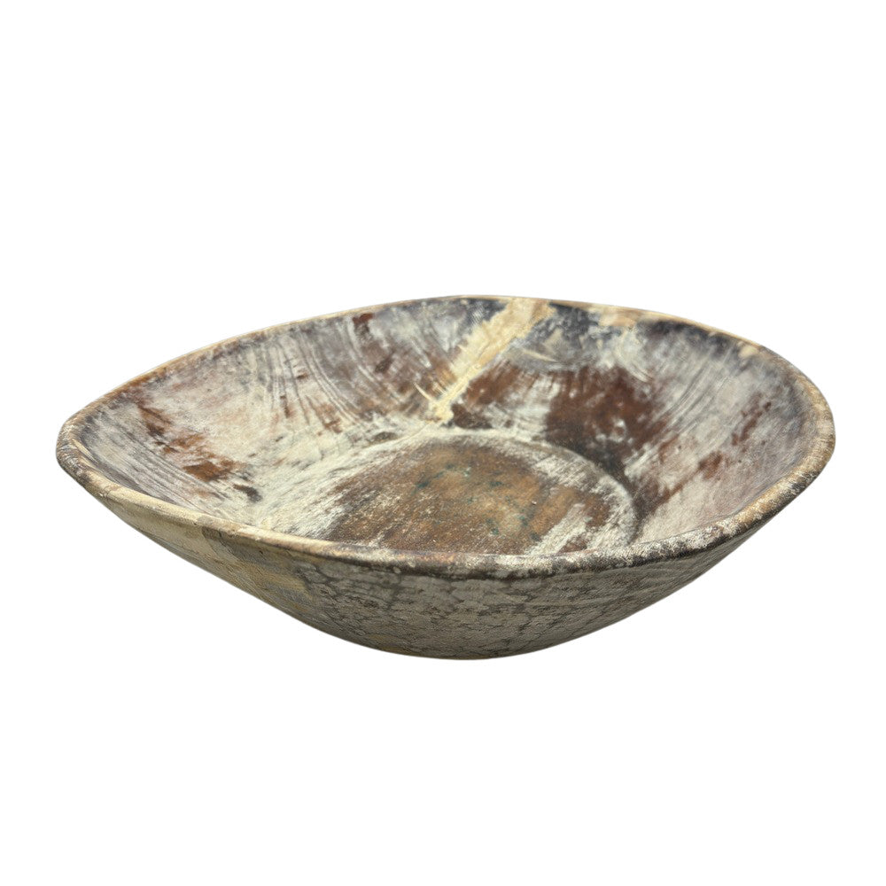 Vintage Wooden Parat Bowl - Medium - Berbere Imports