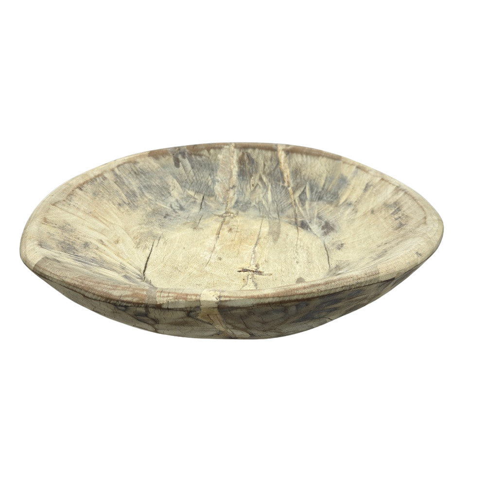 Vintage Wooden Parat Bowl - Medium - Berbere Imports