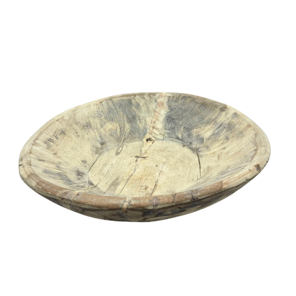 Vintage Wooden Parat Bowl - Medium - Berbere Imports