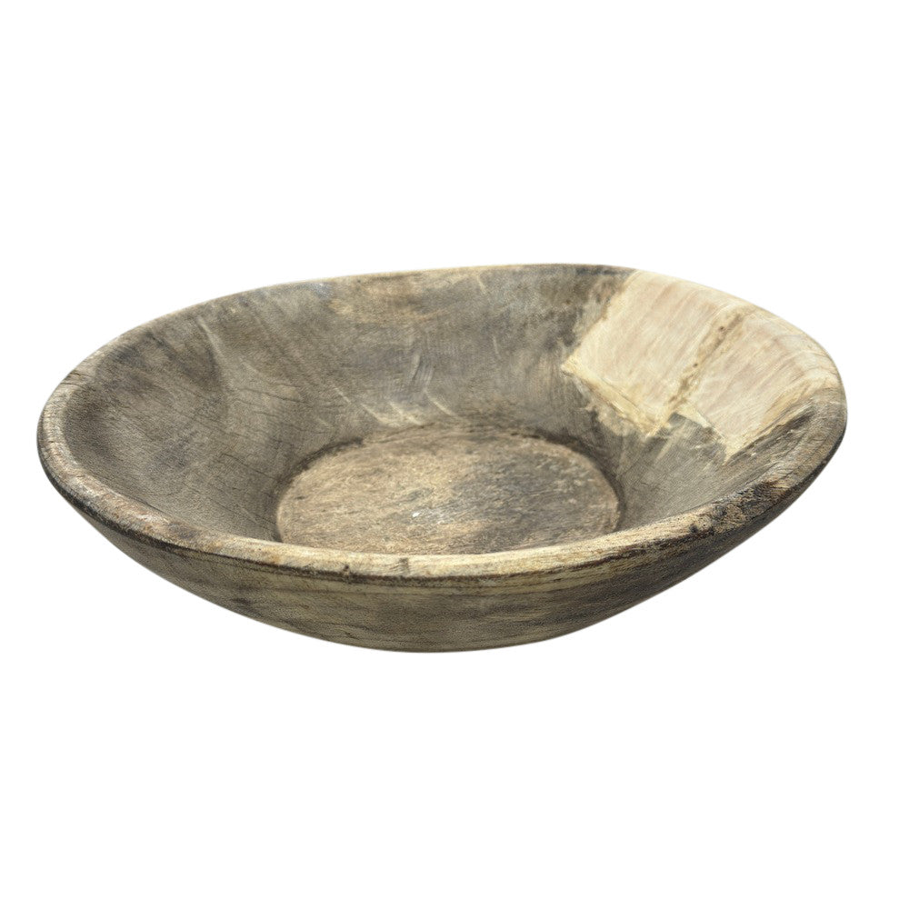 Vintage Wooden Parat Bowl - Medium - Berbere Imports