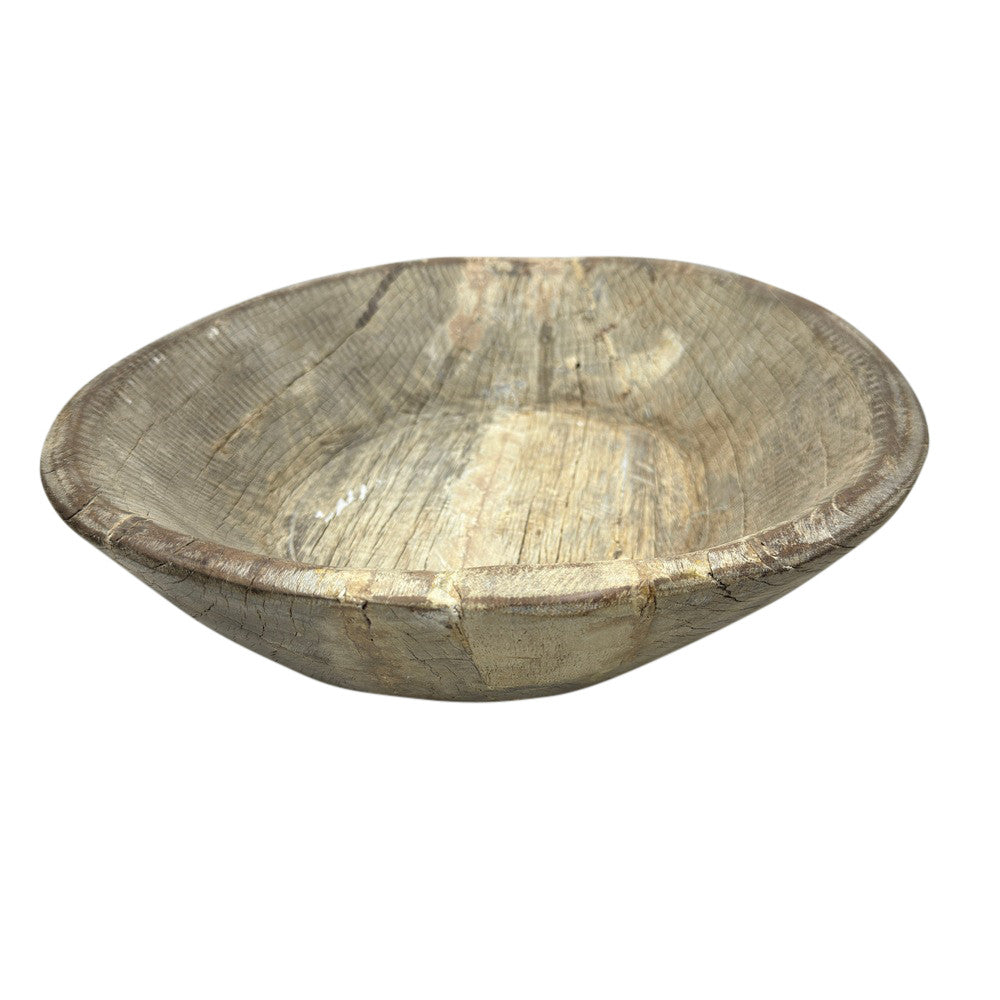 Vintage Wooden Parat Bowl - Medium - Berbere Imports