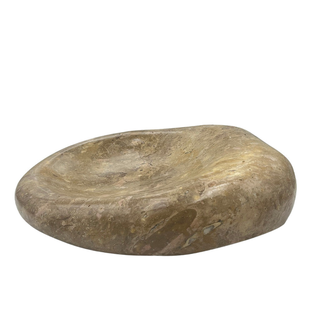 Red Marble Shallow Dish - Berbere Imports